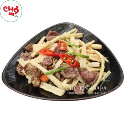 Bắp bò xào măng trúc