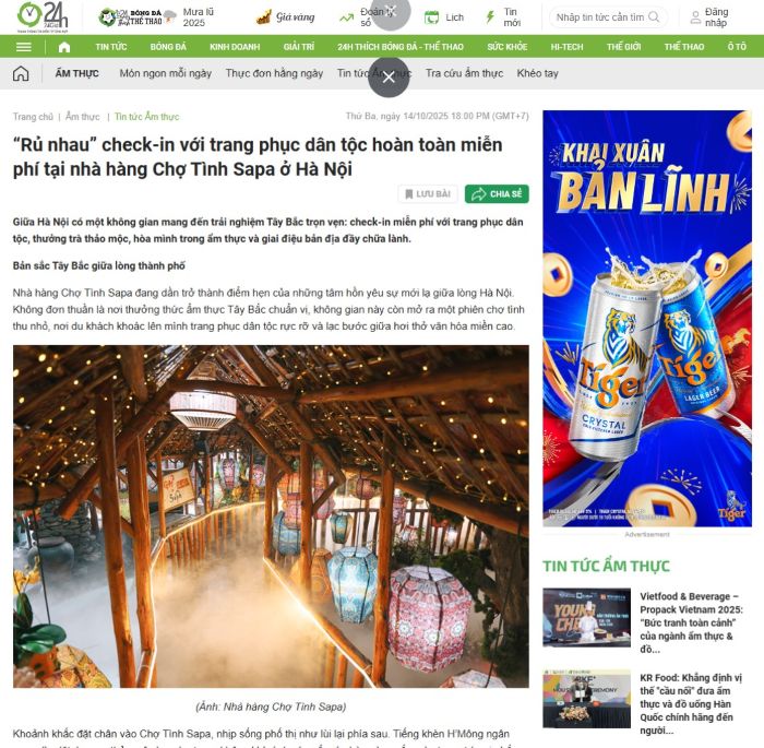 Nhà hàng Chợ Tình Sapa ở Hà Nội