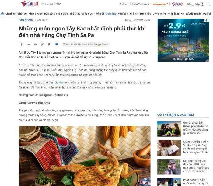 Nhà hàng Chợ Tình Sapa